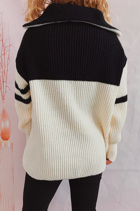 'Isolde' Knit Pullover Sweater - Celes Fashion